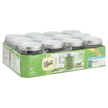Ball Mason Jars, Wide Mouth, Pint