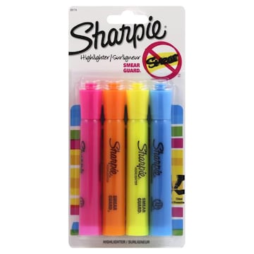 Sharpie Smear Guard Highlighter, Assorted