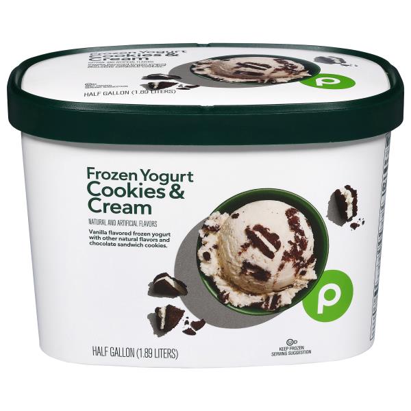 Publix Premium Frozen Yogurt, Premium, Cookies & Cream Publix Super