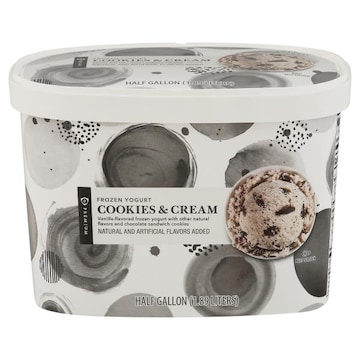 Publix Premium Frozen Yogurt, Premium, Cookies & Cream