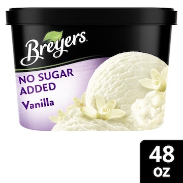 Breyers Frozen Dairy Dessert No Sugar Added Vanilla