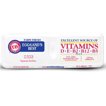 Eggland's Best Classic Large White Eggs, 12 count
