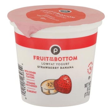 Publix Yogurt, Lowfat, Strawberry Banana