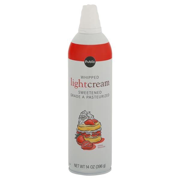 Publix Light Cream, Whipped Publix Super Markets
