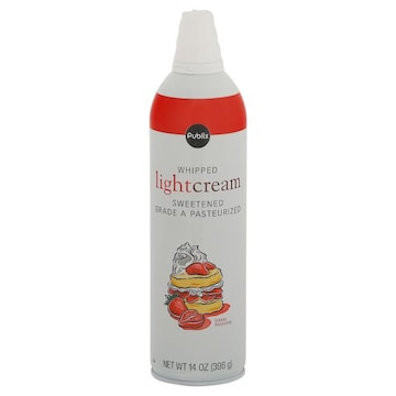 Publix Light Cream, Whipped
