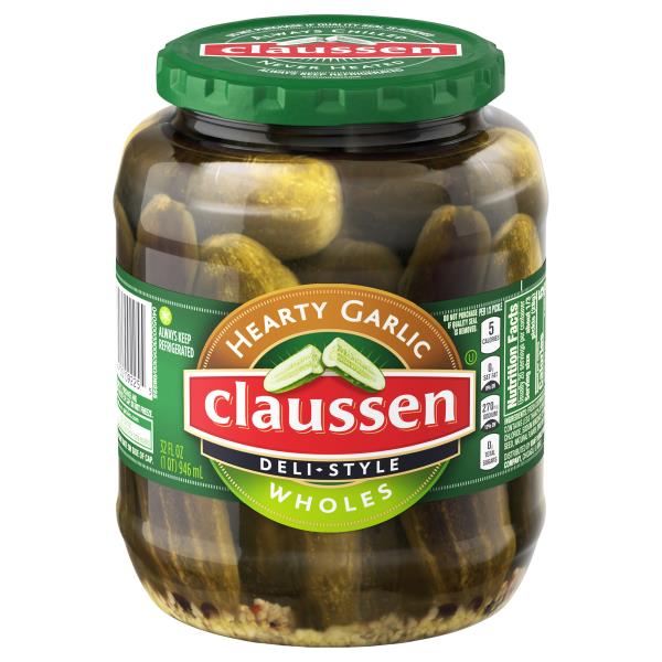 Claussen Pickles, Hearty Garlic, Wholes, Deli Style Publix Super Markets