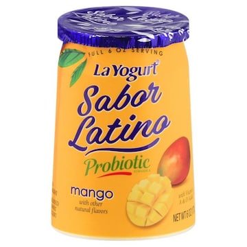 La Yogurt Sabor Latino Yogurt, Lowfat, Mango, Blended