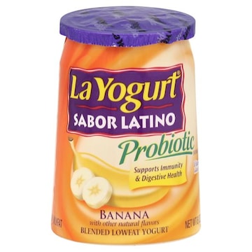 La Yogurt Sabor Latino Yogurt, Lowfat, Banana, Blended