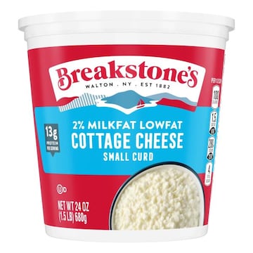 Breakstone's Cottage Cheese, 2% Milkfat Lowfat, Small Curd