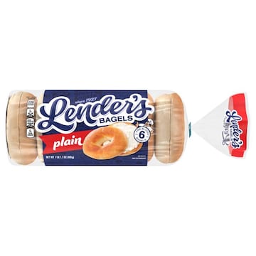 Lender's Pre-Sliced Plain Bagels
