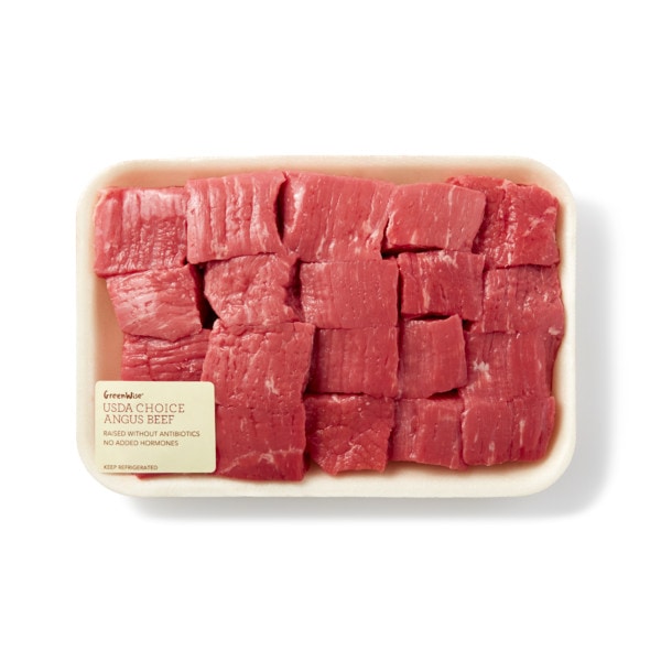 GreenWise Angus Beef Round Cubes, USDA Choice Beef Raised Without