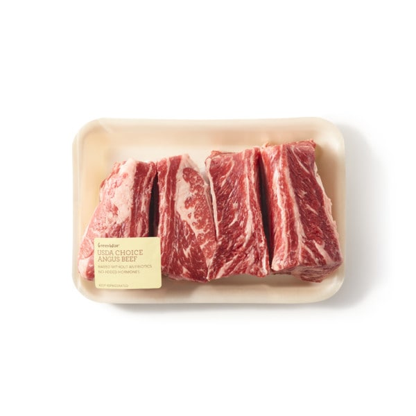 GreenWise Angus Chuck Short Ribs BoneIn, USDA Choice Beef Raised