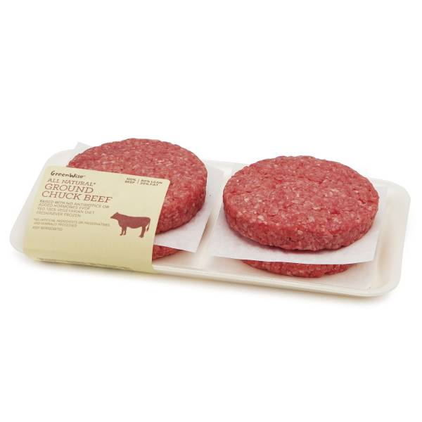 GreenWise Ground Chuck Burgers, USDA Inspected Raised Without ...