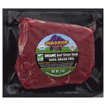 Maverick Ranch Beef, Organic, Sirloin Steak