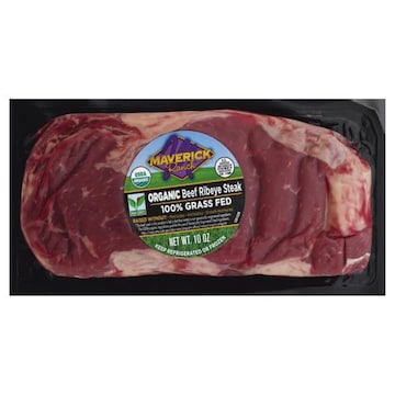 Maverick Ranch Beef, Organic, Ribeye Steak