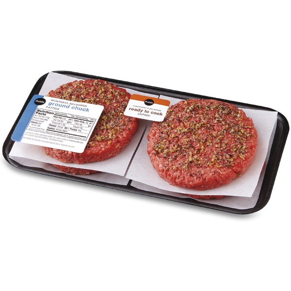 Publix Montreal Seasoned, Ground Chuck Burgers Publix Super Markets