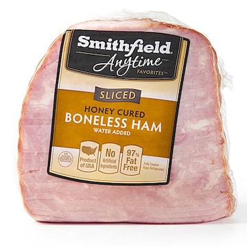 Smithfield Anytime Favorites Sliced, Honey Ham, Boneless,Smoked Fully Cooked
