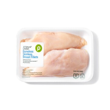 Publix Chicken Breast Fillets, Boneless Skinless, USDA Grade A; 99% Fat-Free
