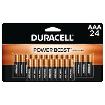 Duracell Power Boost Coppertop AAA Alkaline Batteries, 24/Pack