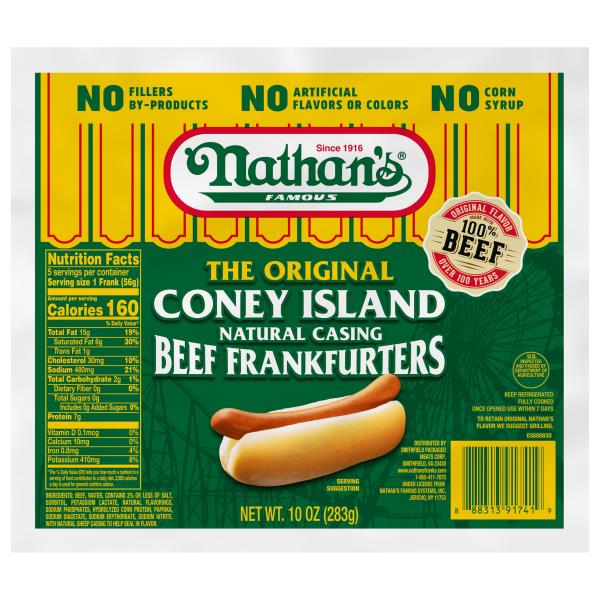 Nathan's Beef Frankfurters, The Original Coney Island | Publix