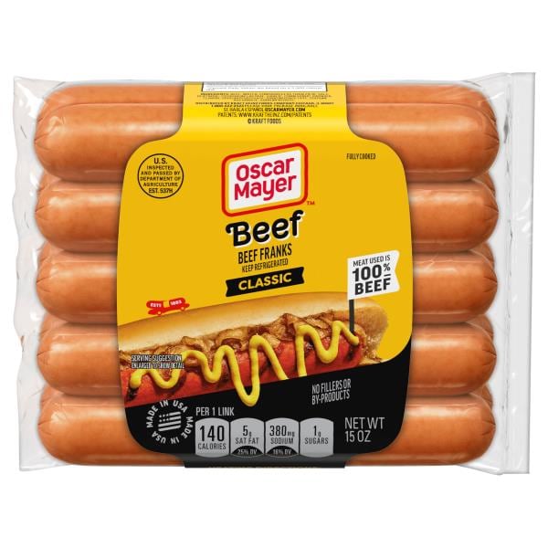 Oscar Mayer Classic Uncured Beef Franks Hot Dogs Publix Super Markets