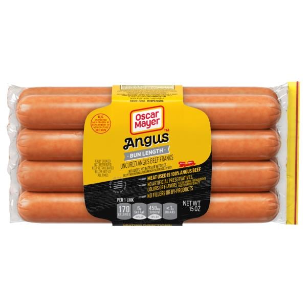 Oscar Mayer BunLength Uncured Beef Franks Hot Dogs Publix Super Markets