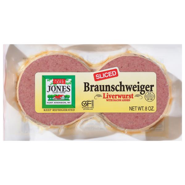 Jones Dairy Farm Liverwurst, Braunschweiger, Sliced Publix Super Markets