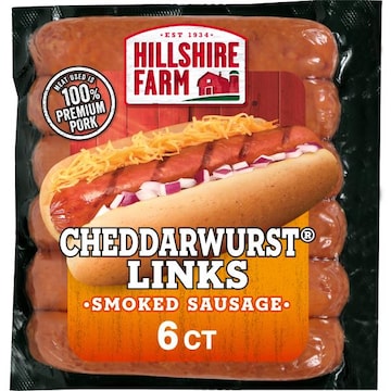 Hillshire Farm Hillshire Farm Cheddarwurst Smoked Sausage Links, 6 Count