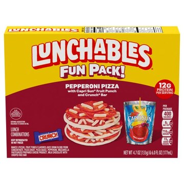 Lunchables Pepperoni Pizza Lunch Combinations Fun Pack
