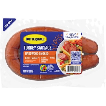 Butterball Fully Cooked Natural Hardwood Smoked Turkey Sausage