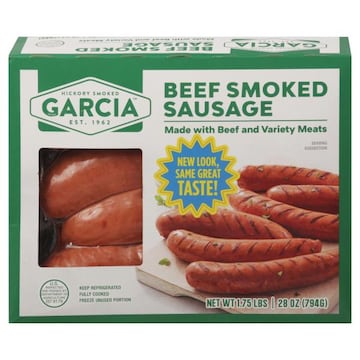 Garcia Brand Sausage, Beef Smoked