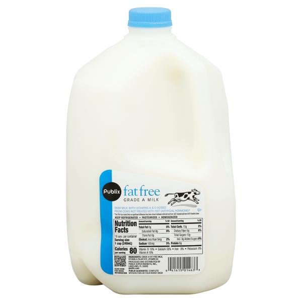 Publix Milk, Fat Free Publix Super Markets