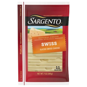 Sargento Sliced Cheese, Natural, Swiss