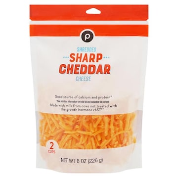 Publix Sharp Cheddar, Shredded Cheese