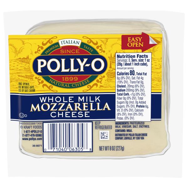 Polly O Whole Milk Mozzarella Cheese Publix Super Markets