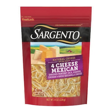 Sargento Sargento® Shredded 4 Cheese Mexican Natural Cheese, Fine Cut, 8 oz.