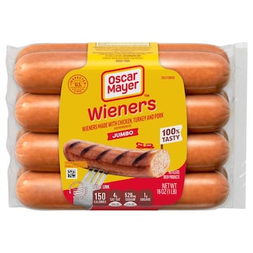 Oscar Mayer Uncured Jumbo Wieners Hot Dogs