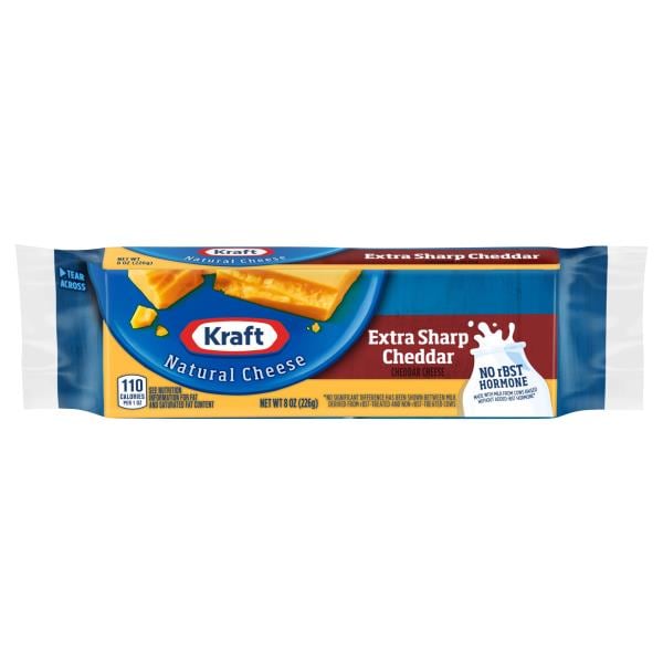Kraft Extra Sharp Cheddar Cheese, Block Publix Super Markets