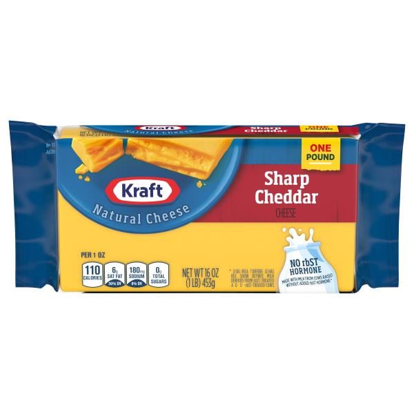 Kraft Natural Sharp Cheddar Cheese Block | Publix Super Markets