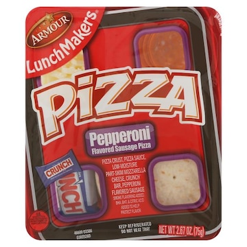 Armour LunchMakers Pepperoni Flavored Sausage Pizza