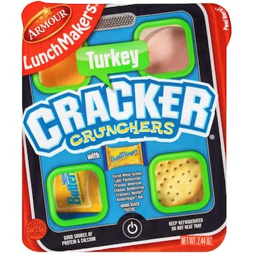 LunchMakers Lunchmakers Portable Meal Kit With Turkey, Cheese, Crackers, And Treat