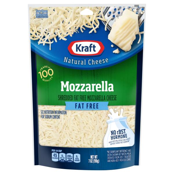 Kraft Natural Cheese, Mozzarella, Fat Free Publix Super Markets