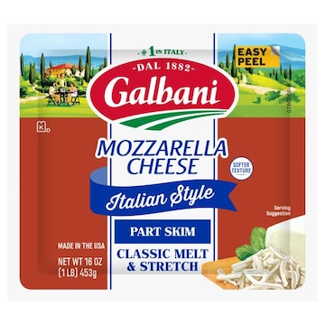 Galbani Cheese, Mozzarella, Italian Style, Part-Skim