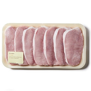 GreenWise Lean Pork Loin, Boneless Chops Thinly Slicedraised Without Antibiotics