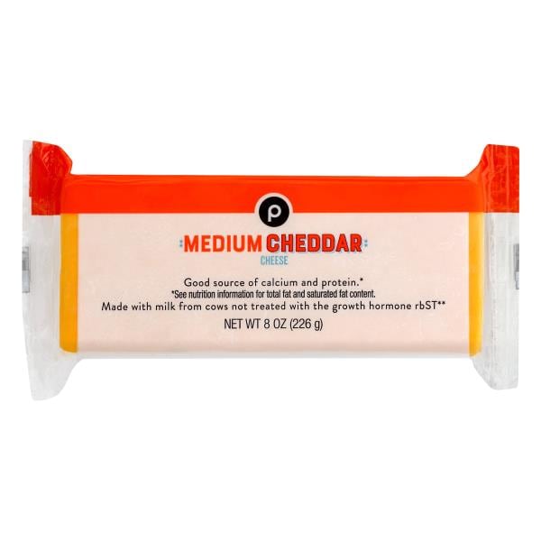 Publix Medium Cheddar, Chunk Cheese | Publix Super Markets