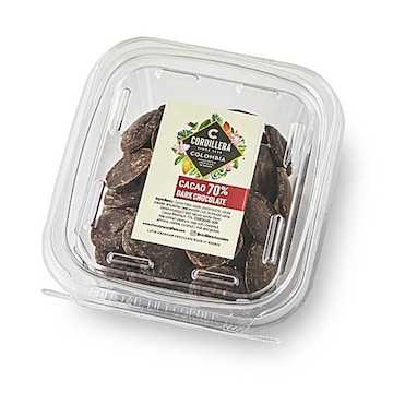 Cordillera Chocolate Discs, Cocao 70% Dark Chocolate