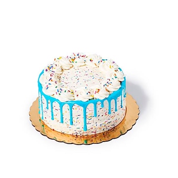8in Vanilla Buttercream Confetti Drip Cake