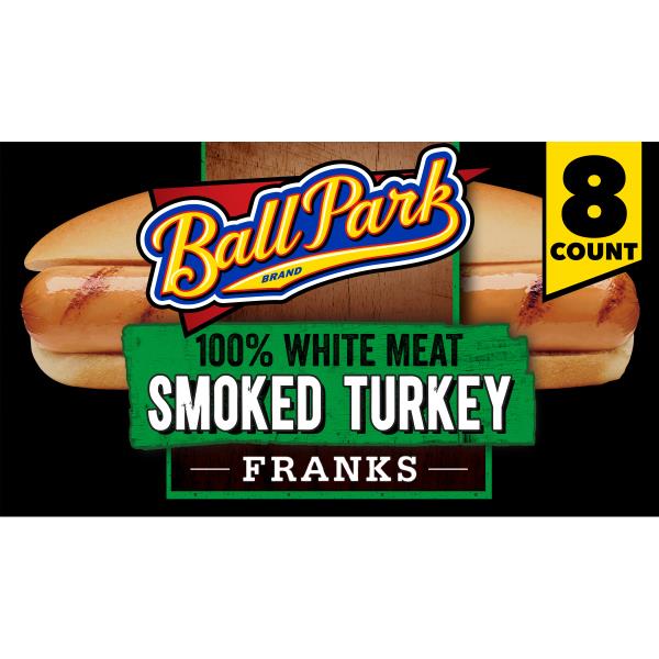 Ball Park Hot Dogs, Smoked White Meat Turkey, 8 Count | Publix