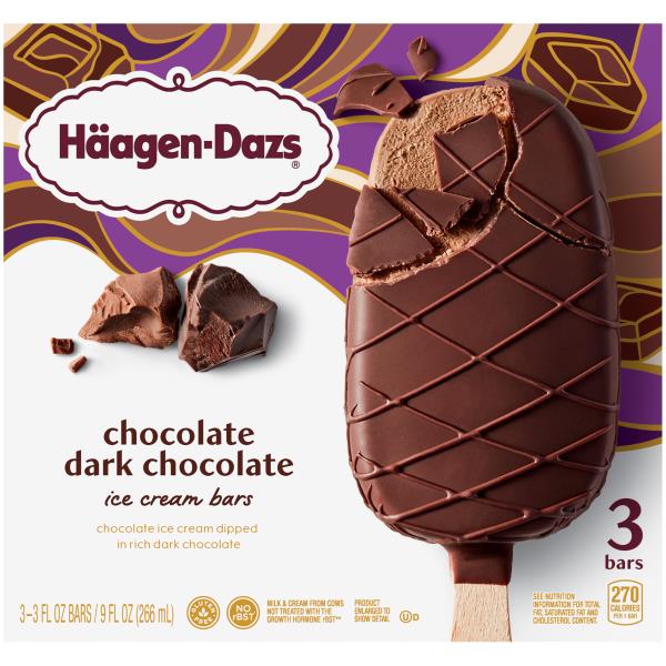 Haagen-Dazs Chocolate Dark Chocolate Ice Cream Bars | Publix Super