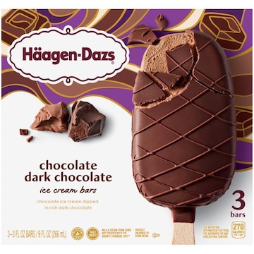 Haagen-Dazs Chocolate Dark Chocolate Ice Cream Bars